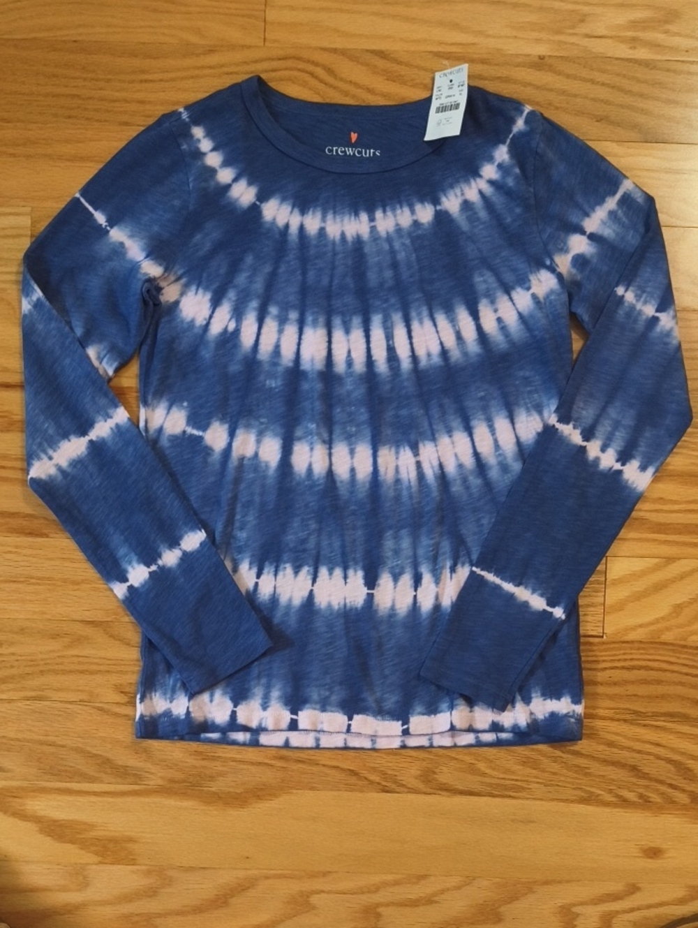 Crewcuts Blue & Light Pink Tie-Dye Long Sleeve Tee Size XL 12/14 NWT